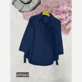 شومیز گره ای زنانه جنس پری درجه یک خنک و سبک سایز فری 38 تا 48 رنگ بندی متنوع