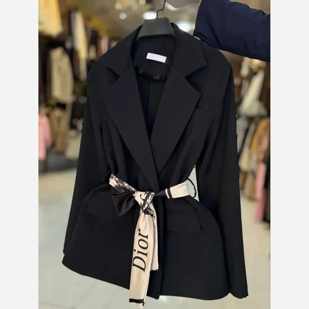 کت دیور زنانه بزایاق درجه یک وارداتی رنگ بندی مشکی موکا نسکافه سرمهای استخوانی سایز L XL