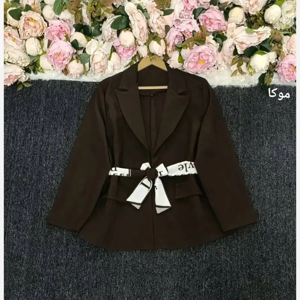 کت دیور زنانه بزایاق درجه یک وارداتی رنگ بندی مشکی موکا نسکافه سرمهای استخوانی سایز L XL