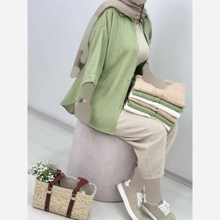 شومیز مراکشی کوک دوزی جنس درجه یک در رنگبندی مشکی کرم سبز سدری سبزیشمی سایز یک و دو