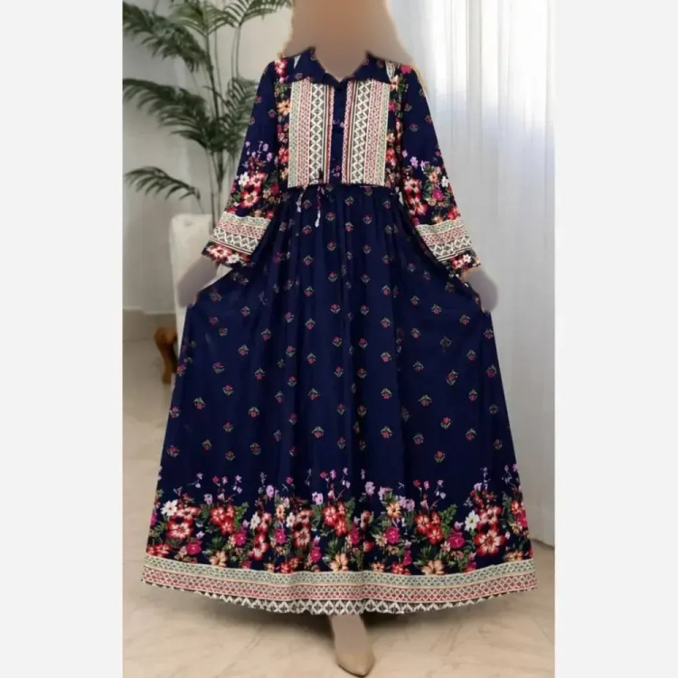 لباس ساحلی زنانه مدل بهشت جنس بوگاتی درجه یک سایز فری مناسب 38 تا 46 رنگ مشکی و سورمه ای