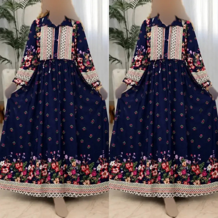 لباس ساحلی زنانه مدل بهشت جنس بوگاتی درجه یک سایز فری مناسب 38 تا 46 رنگ مشکی و سورمه ای