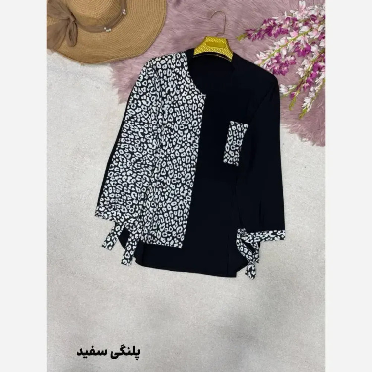 شومیز طرحدار نجلا کرپ بوگاتی زنانه سایز 38 تا 50
