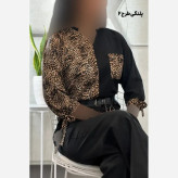 شومیز طرحدار نجلا کرپ بوگاتی زنانه سایز 38 تا 50