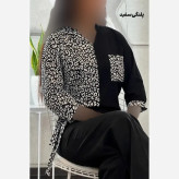 شومیز طرحدار نجلا کرپ بوگاتی زنانه سایز 38 تا 50