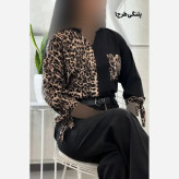 شومیز طرحدار نجلا کرپ بوگاتی زنانه سایز 38 تا 50