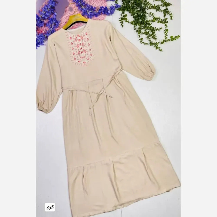 ساحلی گلدوخت نخی اعلا سایز 40 تا 50 در رنگبندی متنوع