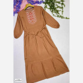 ساحلی گلدوخت نخی اعلا سایز 40 تا 50 در رنگبندی متنوع