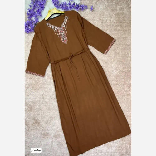 ست کیف و روسری سورنا مخمل و چرم صنعتی نخی منگوله دار