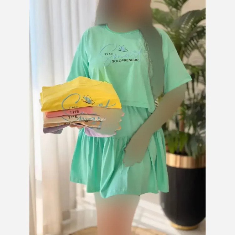 ست ساشا زنانه پنبه درجه یک فری سایز در رنگبندی متنوع