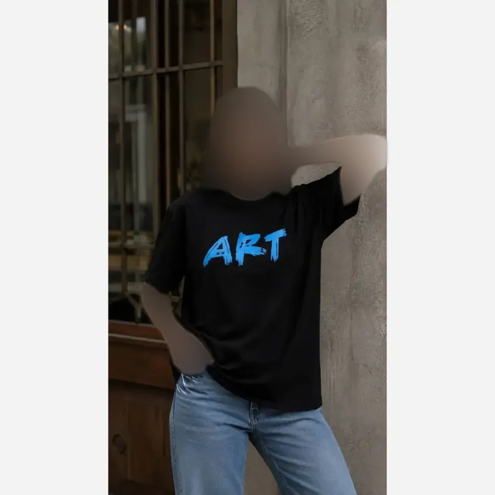 تیشرت باکسی ART پنبه 100٪ فری سایز زنانه اورسایز شیک