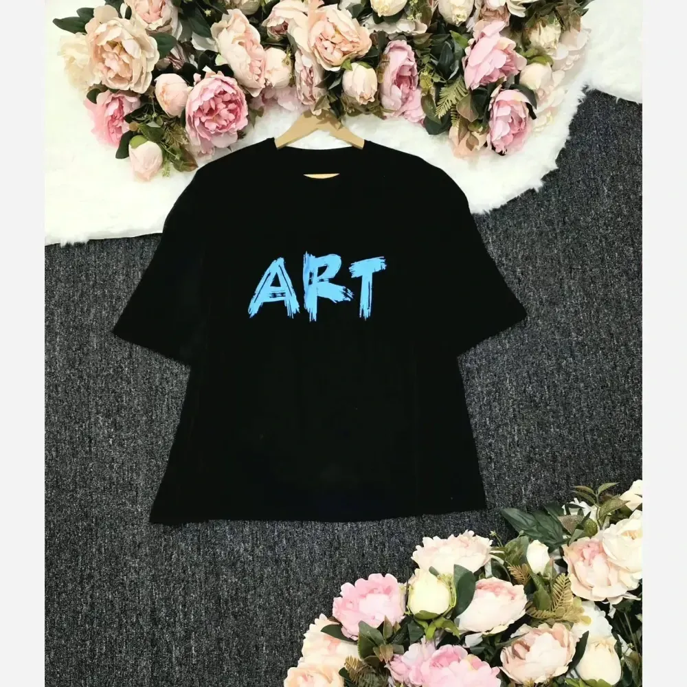 تیشرت باکسی ART پنبه 100٪ فری سایز زنانه اورسایز شیک