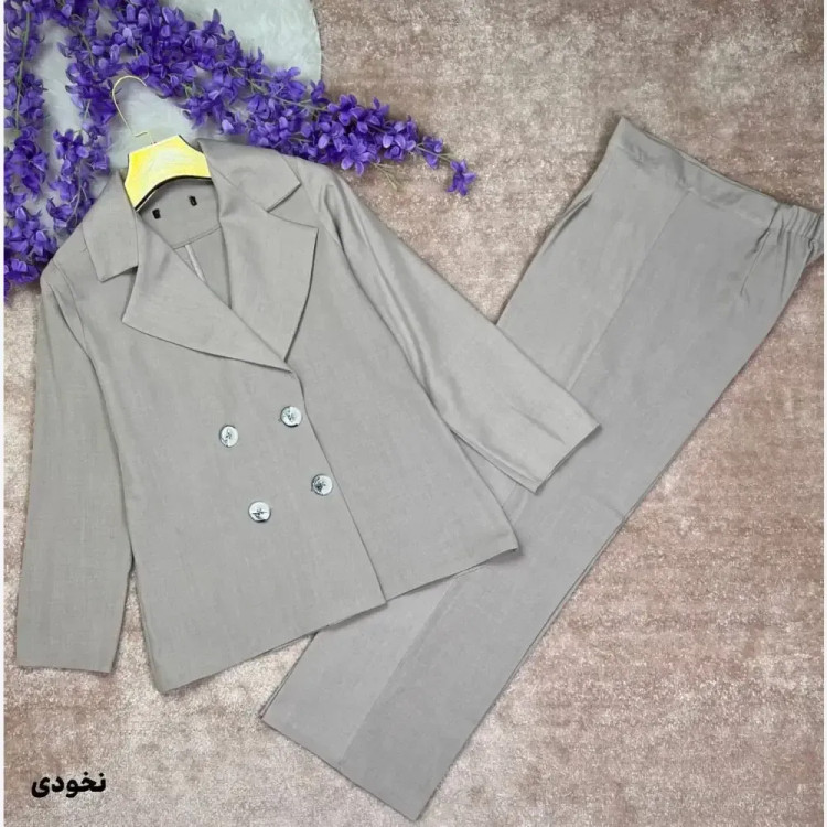 کت شلوار مجلسی زنانه جنس بزیاق با کیفیت رنگ بندی متنوع سایز 38 تا 46