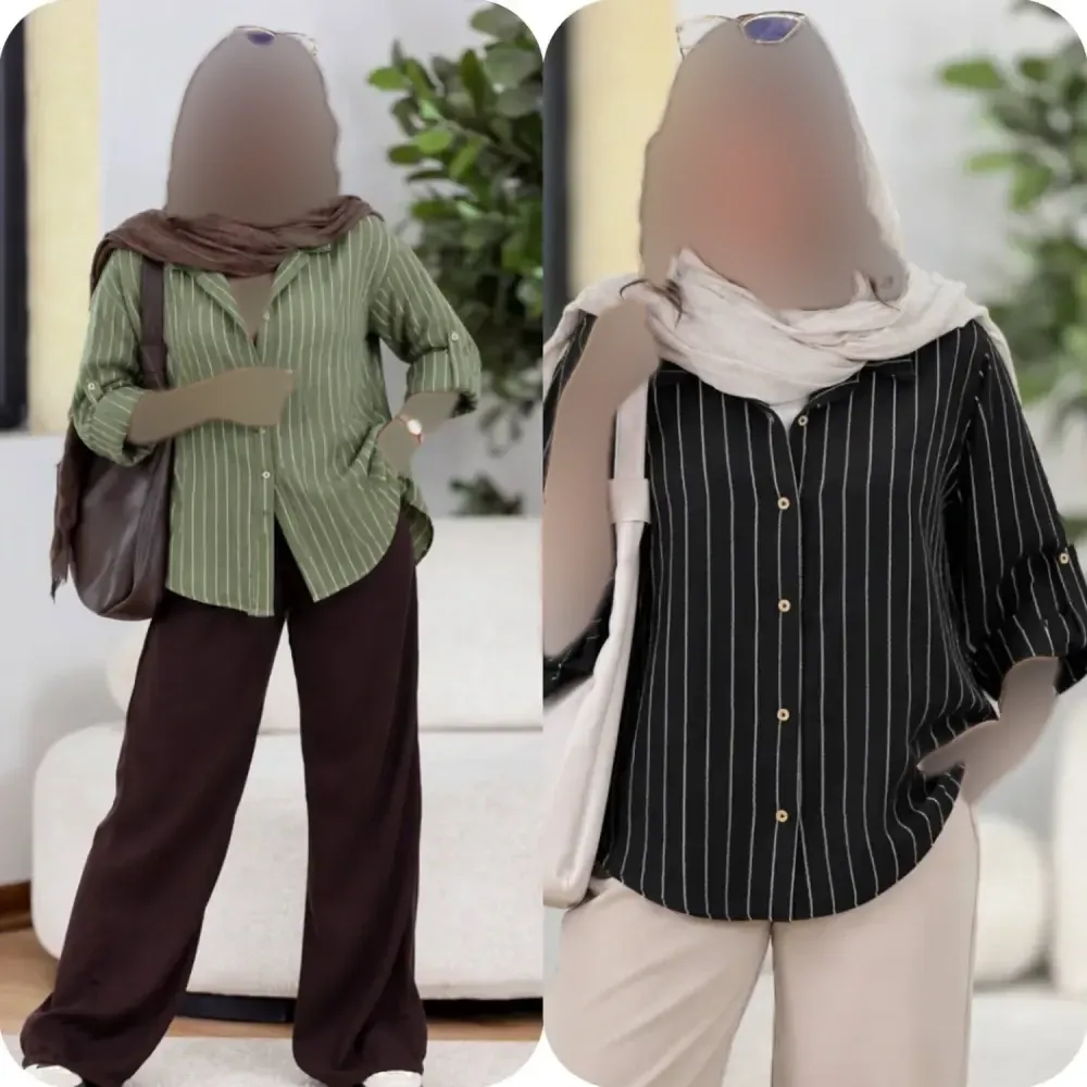 شومیز دیپلمات السا شانتون رنگبندی متنوع سایز 1 و 2