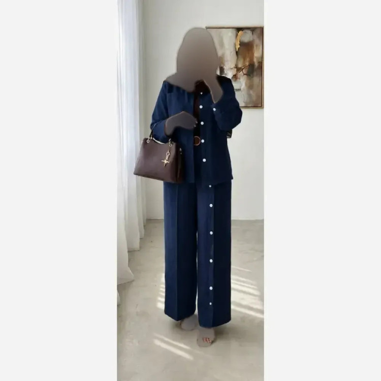 ست شومیز و شلوار زنانه مدل گلرخ جنس دبل عنکبوتی سایز فری 36 تا 46