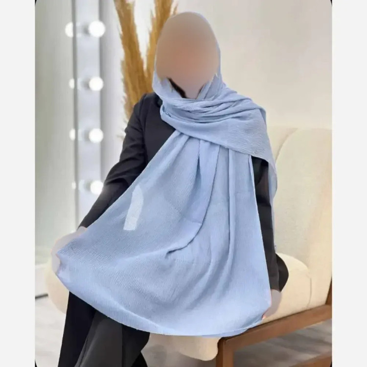شال پلیسه لبه لمه دوزی کیفیت عالی سایز آزاد 175*75
