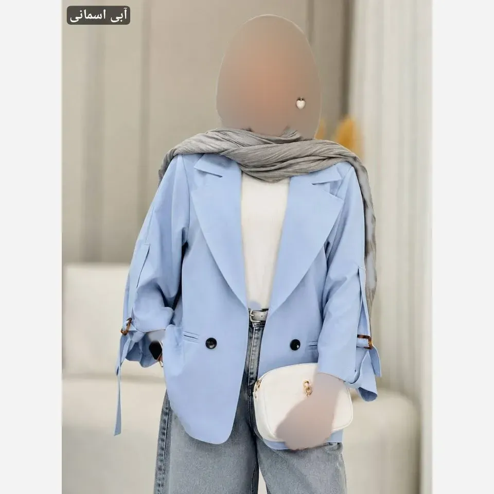 مانتو کتی استین سگک جنس کتان لنین نچرال فری سایز