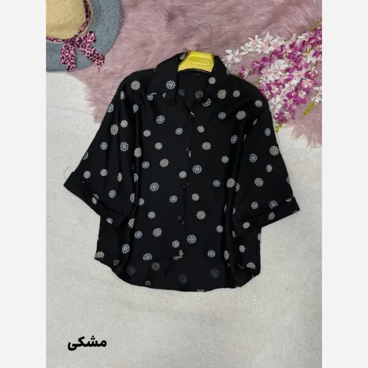 شومیز عروسکی بابونه جنس پری شیشه ای درجه یک فری سایز