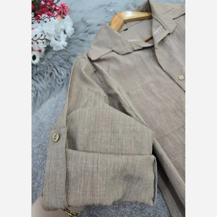 شومیز کراش پاگن دار خنک و سبک زنانه سایز یک و دو جنس کراش اعلا