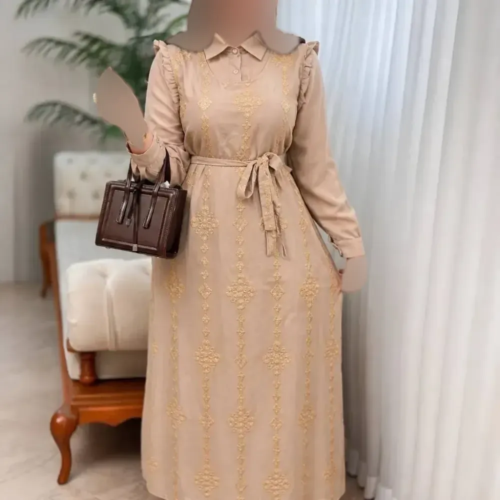 تونیک پراهنی پینار سوزن دوزی شده اسکودا زنانه سایز 38 تا 46