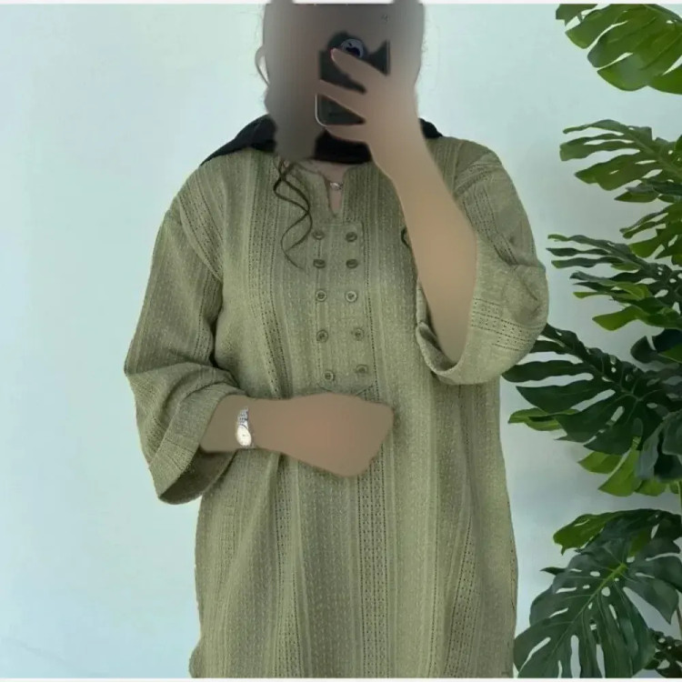 مدل یاسمین جنس آیوا درجه یک رنگ پسته ای فری سایز 38 تا 46