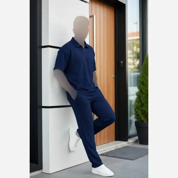 ست مردانه نیم زیپ بیسکویتی فری سایز