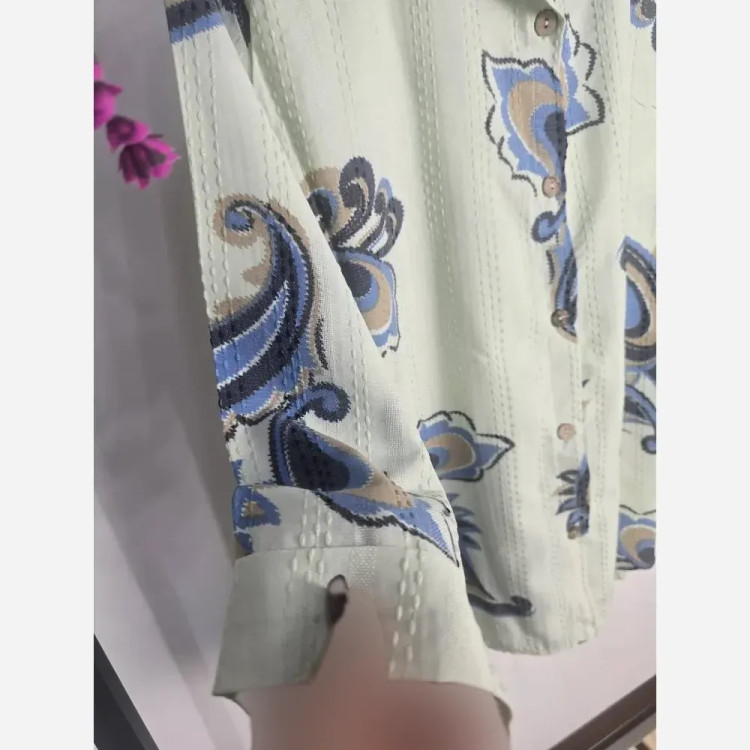 شومیز ایتالیایی کوک دوزی سبز فری سایز 36-46 خنک تابستانی