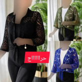 ست گره ای إلسا رویه تور دانتل و تیشرت ویسکوز فری سایز
