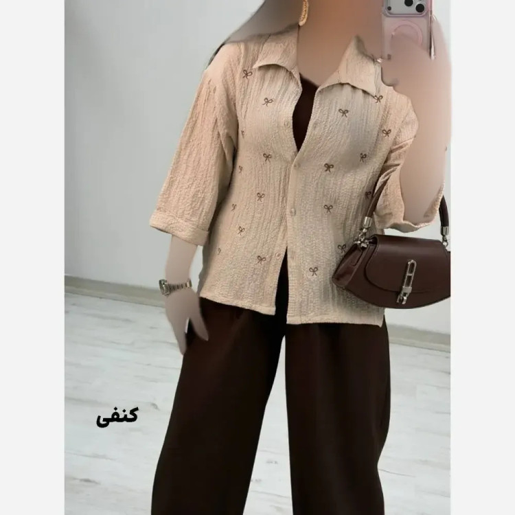 شومیز پفکی زنانه تینا فری سایز 38 تا 46