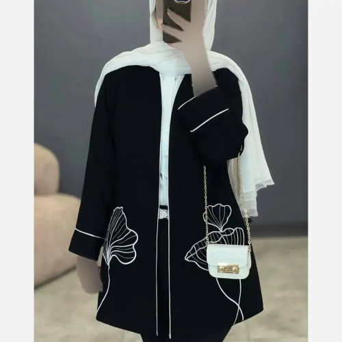 کت تک زنانه آلاله جنس مازراتی نخ توئیست گلدوزی شده سایز 40 تا 48