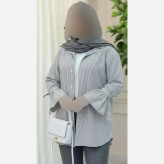 شومیز پاپیونی داکرون خنک تابستانی سایز 36 تا 48