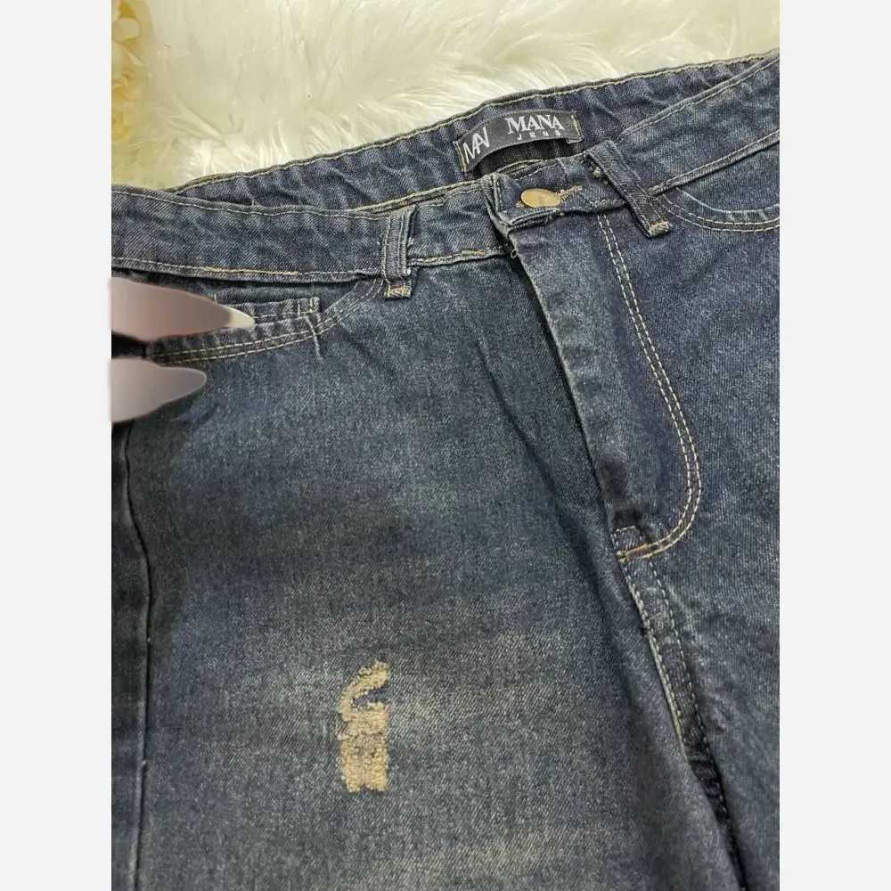 شلوار بگ جین درجه یک زنانه مدل شافل سایز 38 تا 48