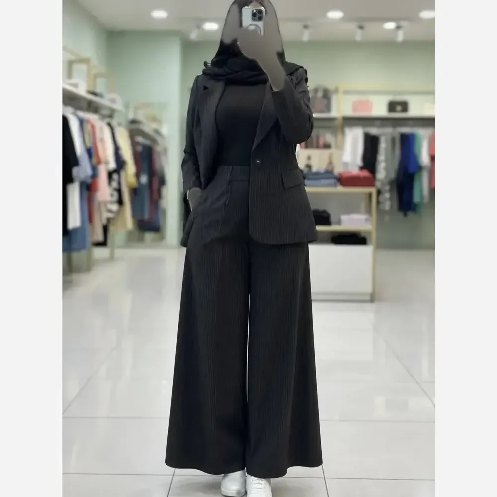 کت و شلوار زنانه مدل بهناز جنس پرشیادونخ فول بگ رنگ بندی متنوع سایز 38 تا 46