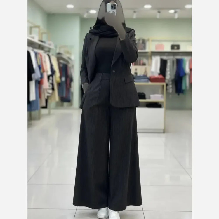 کت و شلوار زنانه مدل بهناز جنس پرشیادونخ فول بگ رنگ بندی متنوع سایز 38 تا 46