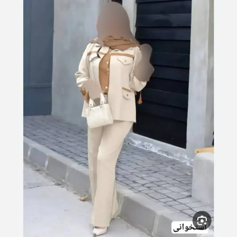 ست 2 تیکه زنانه دلداده جنس سوپرمازراتی اعلا سایز 38 تا 46