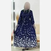 پیراهن زنانه بوگاتی مشکی مدل سوگل سایز فری 36 تا 46