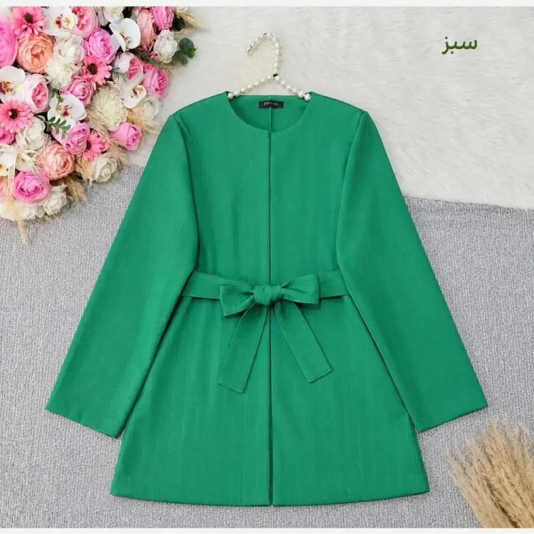 کت مازراتی کمربنددار لمه درجه یک فری سایز