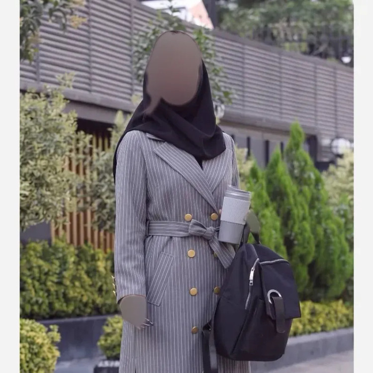 مانتو دیپلمات مکانیک پرشیا درجه یک زنانه سایز بزرگ