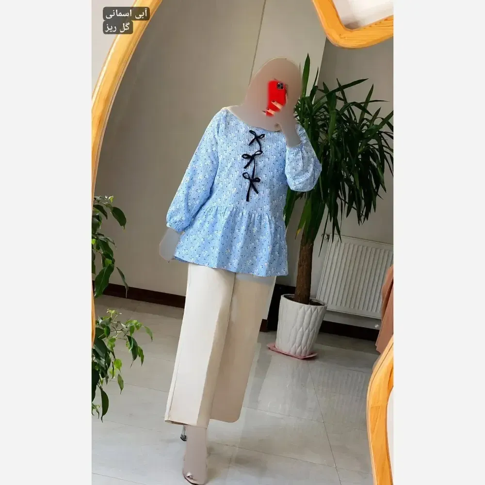 تونیک مانتویی لینن نخی کوک دوزی فریده سایز 36 تا 46