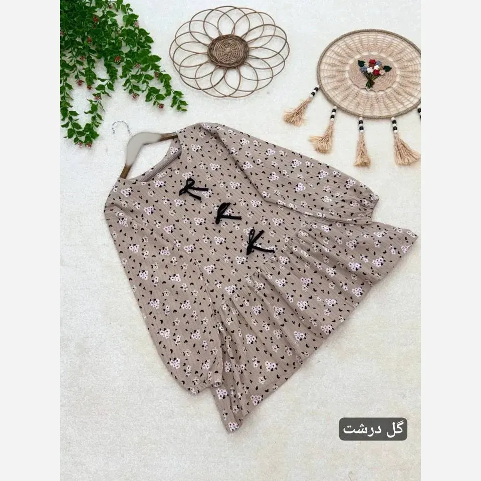 تونیک مانتویی لینن نخی کوک دوزی فریده سایز 36 تا 46