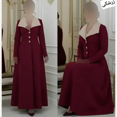 پیراهن بلند مازراتی آتنا فری سایز کمربنددار