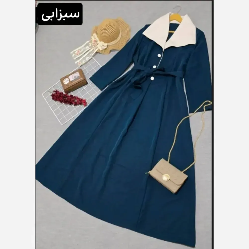 پیراهن بلند مازراتی آتنا فری سایز کمربنددار