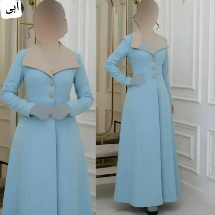 پیراهن بلند مازراتی آتنا فری سایز کمربنددار