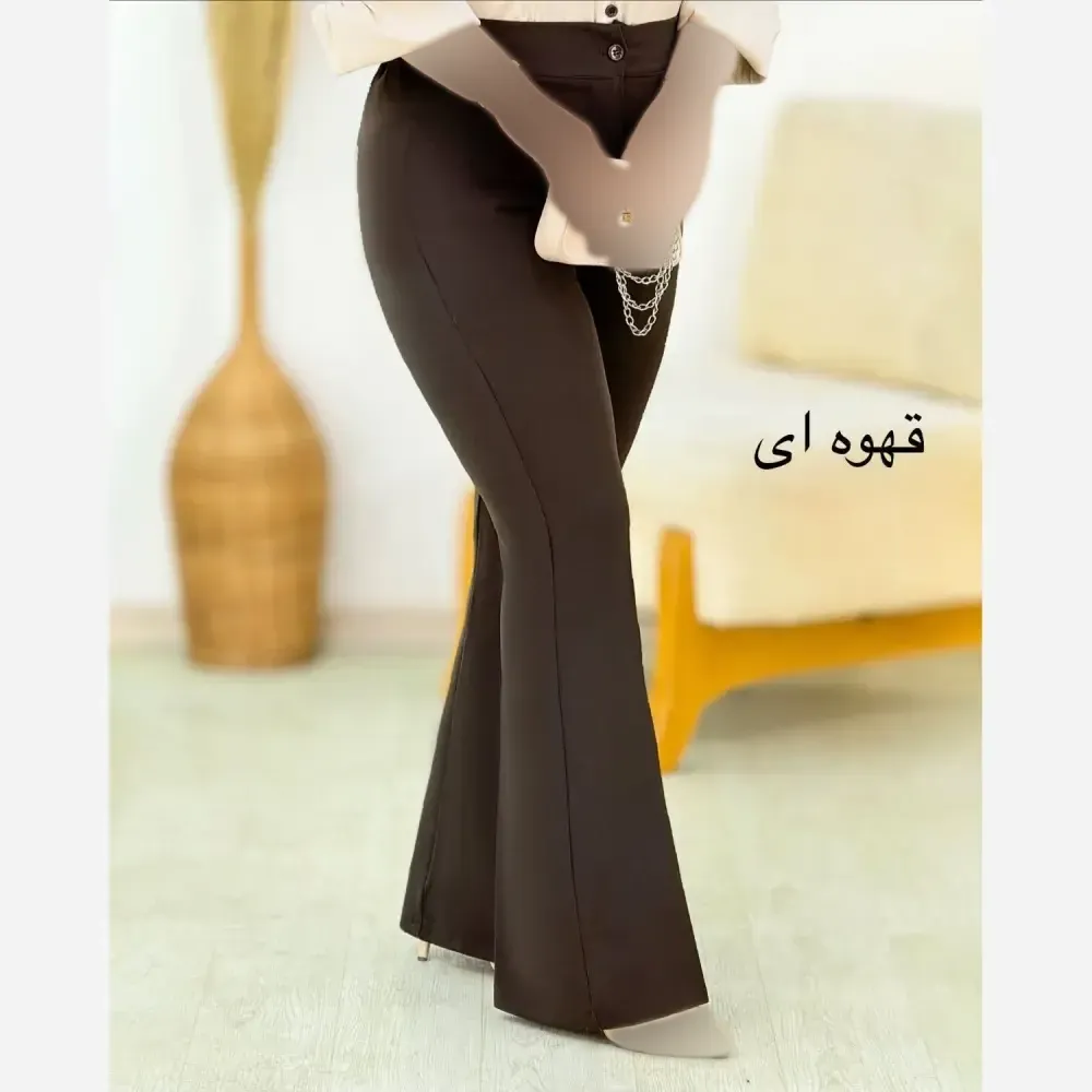 شلوار مازراتی زنانه مدل سهیلا قد 100 رنگ مشکی و نسکافه ای سایز 38 تا 50