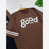 ست تیشرت و شلوار پنبه گلکسی زنانه مدل good سایز فری 38 تا 46