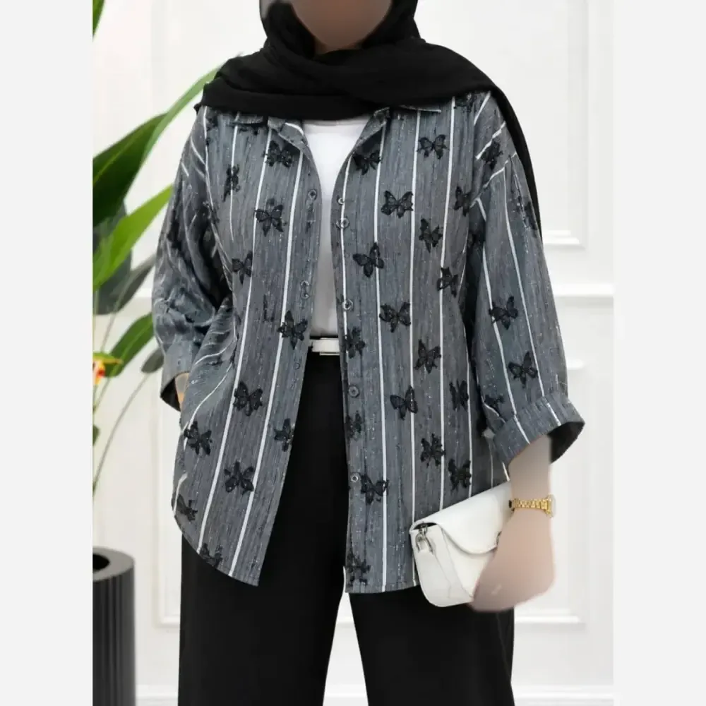 شومیز سارینا جنس ینزی لاینی شاین دار فری سایز