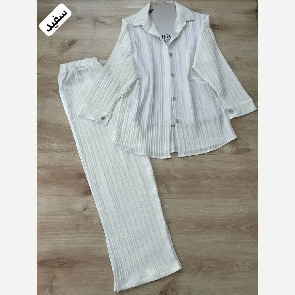 شومیز شلوار نیکا جنس آیوا درجه یک سایز 38 تا 48