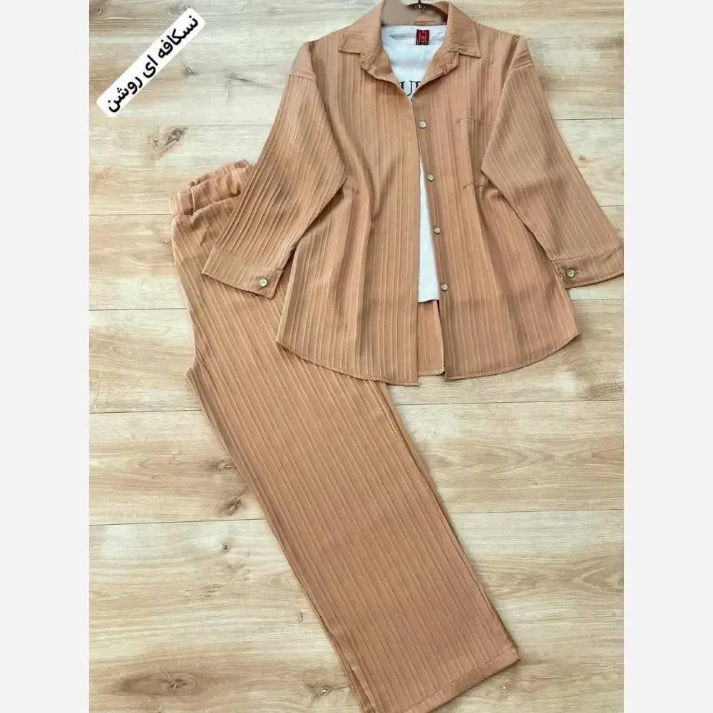 شومیز شلوار نیکا جنس آیوا درجه یک سایز 38 تا 48