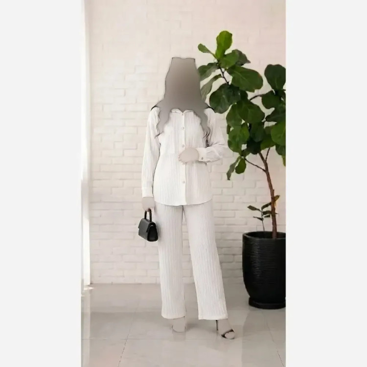 شومیز شلوار نیکا جنس آیوا درجه یک سایز 38 تا 48