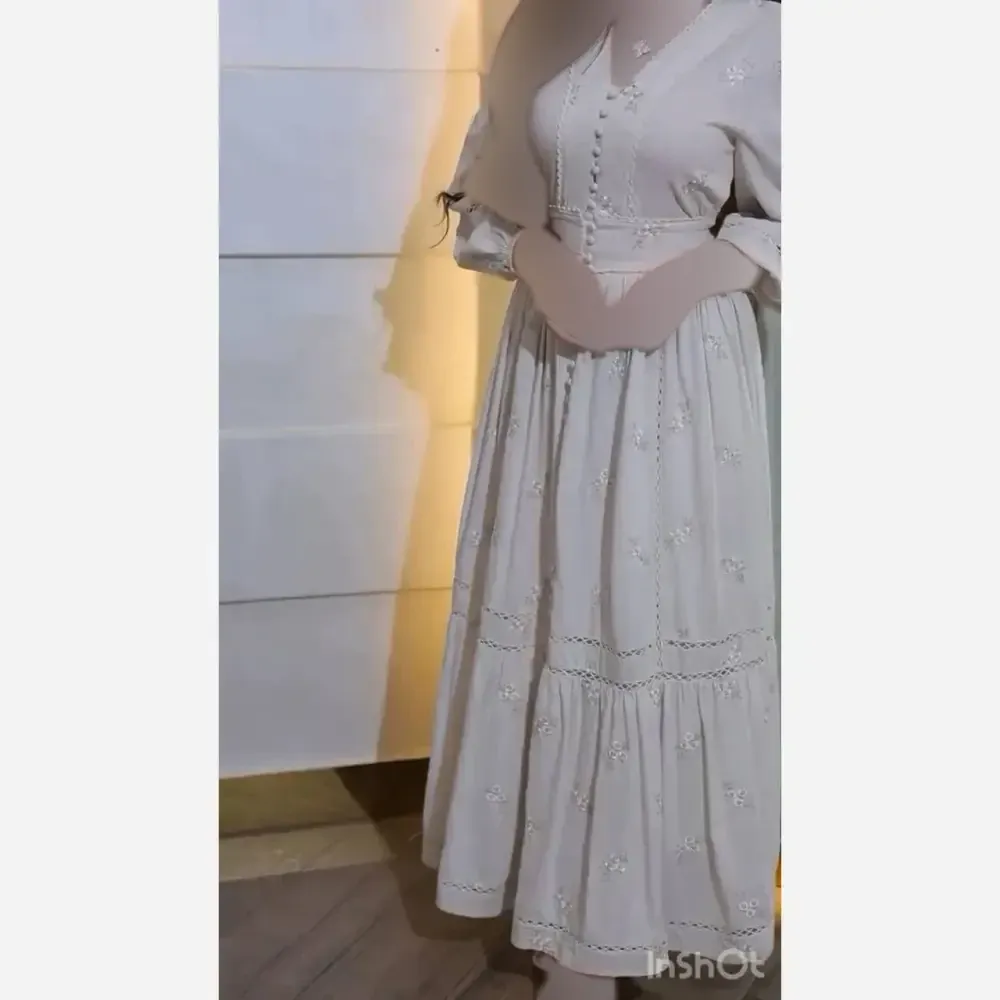 پیراهن ساحلی زنانه جنس لینن مدل نازنین سایز بزرگ